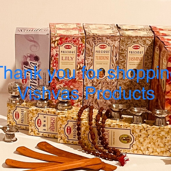 HEM Gulab Hexa  Three  Tubes x 20 Sticks = 60 Sticks plus Wooden Incense Holder - Picture 7 of 7